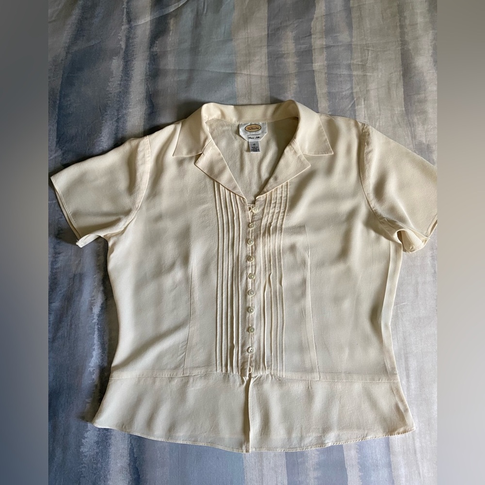 Talbots 100% silk blouse Size 10